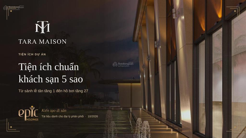 Mở bán căn 4pn dự án tara maison  sở hữu thang máy riêng, 2 slot ô tô
