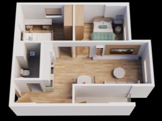 Bán gấp căn góc 54,98m2 view phố đi bộ tại nhà ở xã hội harbor residence, tổng giá 1,366 tỷ