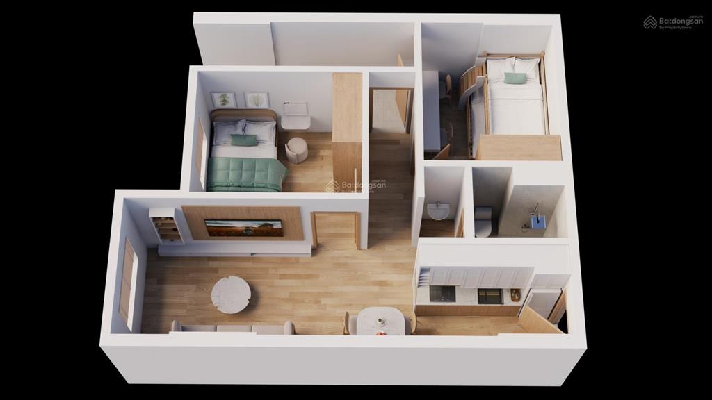 Bán căn nhà ở xã hội harbor residence, 1,304 tỷ, 54.2m2, 2pn, 1wc, hải phòng