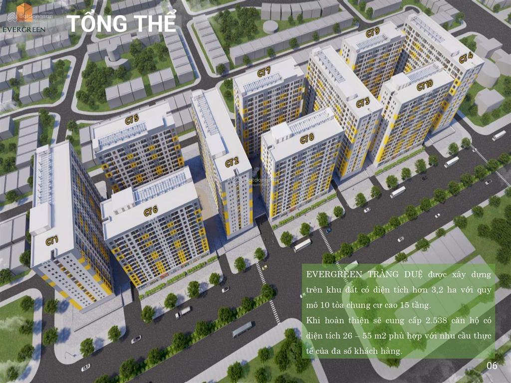 Căn 2pn noxh evergreen tràng duệ giá trực tiếp từ cđt, không chênh, không pdv