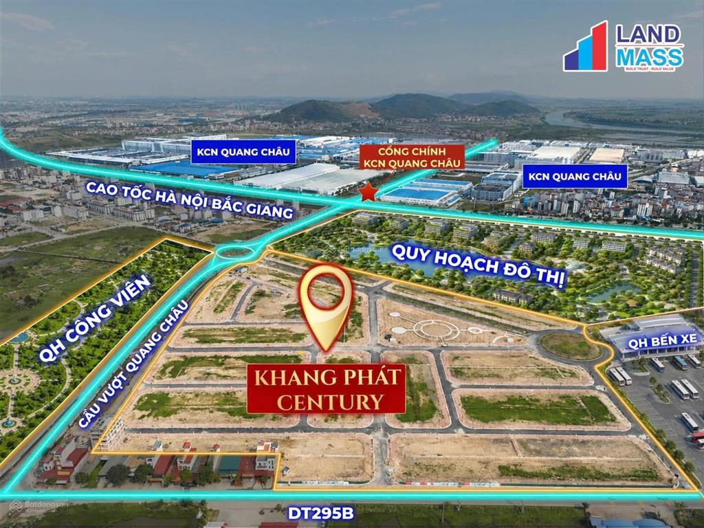 Bán đất nền dự án khang phát century, giá cực chất từ hơn 7 tỷ, 100m2, nếnh, việt yên, bắc giang