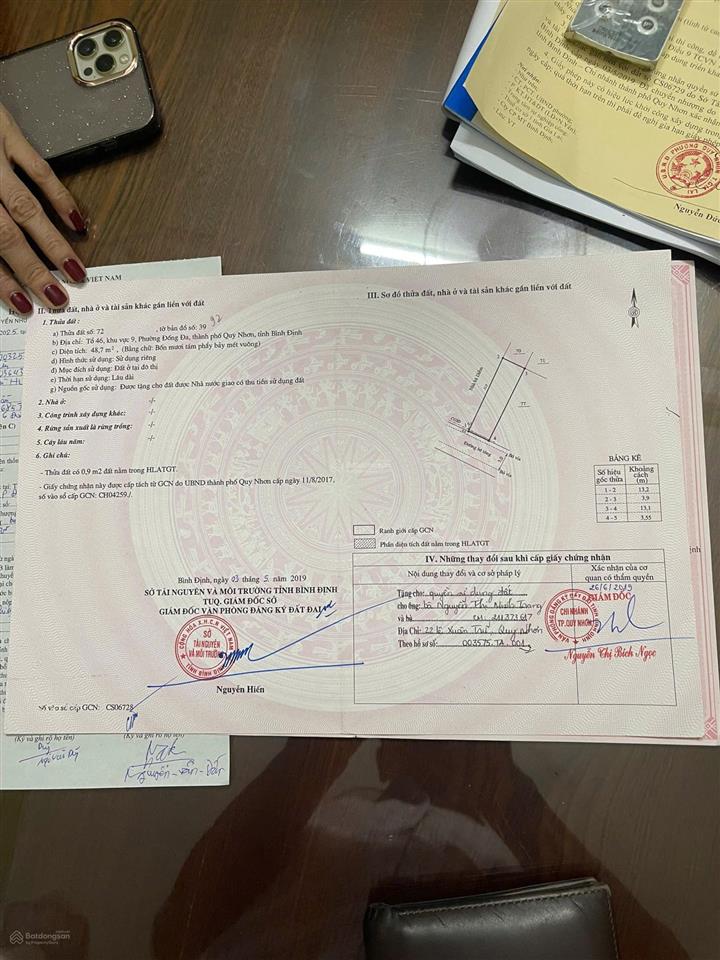 Bán nhà phố tại phường quy nhơn, 3,6 tỷ, 48,7m2, hướng tây nam, gần chợ, trường học