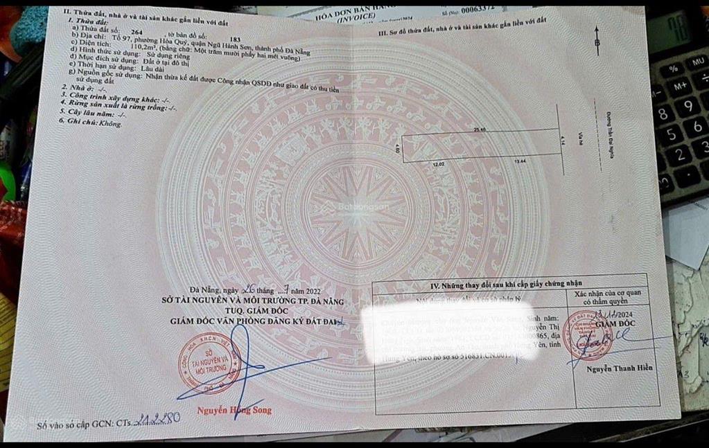 Bán gấp mảnh đất, sổ đỏ chính chủ tại mặt đường trần đại nghĩa giá cực tốt chỉ 7,3 tỷ110m2