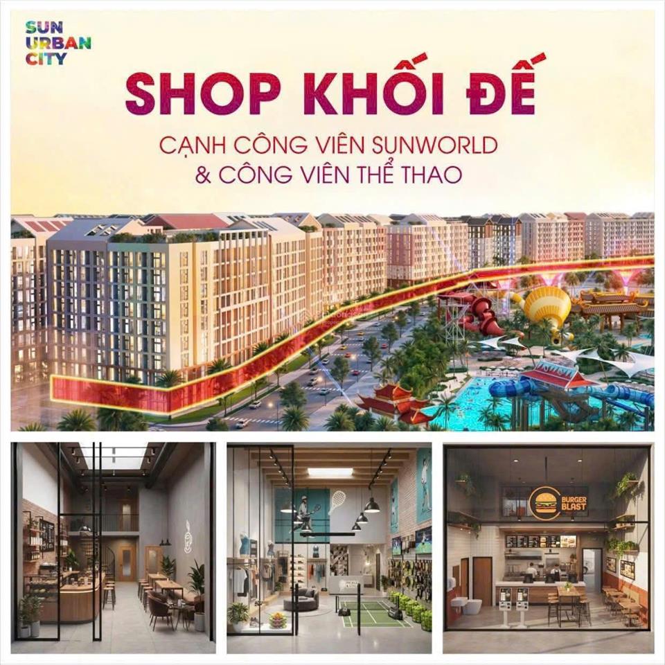 Bán shophouse căn góc chân chung cư 71,1m2 chỉ 4,7 tỷ tại sun urban city, thành phố phủ lý