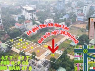 Bán đất tân xã, thạch thất, cạnh đh fpt, sổ đỏ, xây ccmn dòng tiền tốt, giá chỉ từ 35tr/1m2