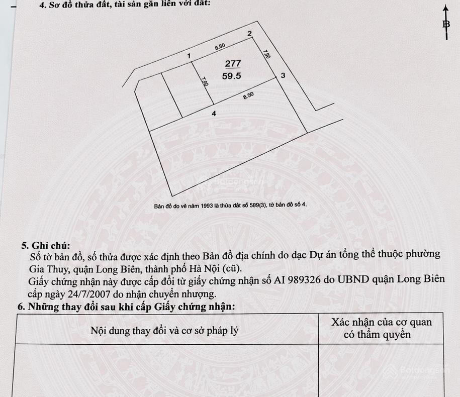 Bán nhà trung tâm gia thuỵ, bồ đề 60m2  hơn 11 tỷ mt 7.9m dân xây thang máy full nội thất  lô góc
