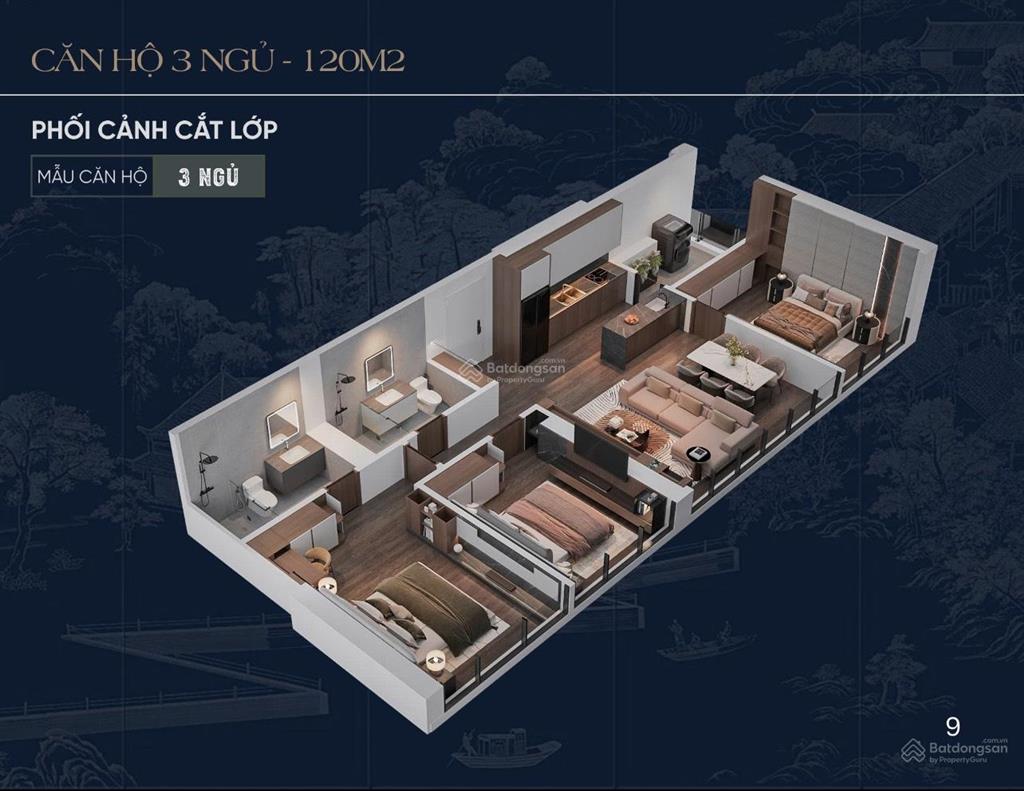 Suất ngoại giao 3pn đẹp tòa l8  sunshine legend city
