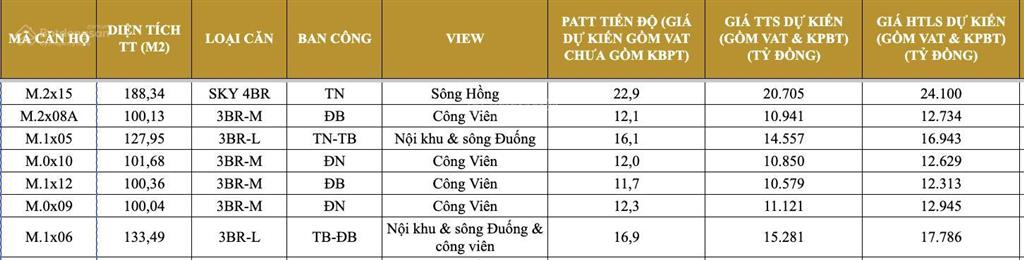 Quỹ độc quyền đẹp nhất chung cư mik khai sơn long biên the magnolia