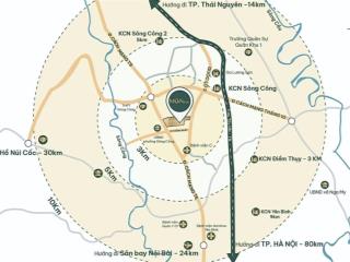 Bán đất nền moon gate, cải đan, sông công, thái nguyên, 22 triệu/m2, 80m2