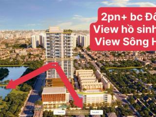 Siêu hiếm căn 2pn + 70m2 chỉ từ 7,6 tỷ, tầng trung view hồ + sông hồng bc đông mát quanh năm