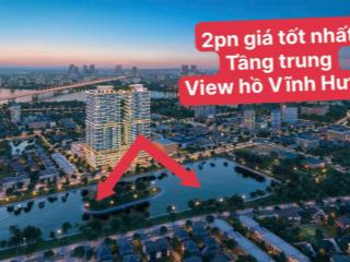 Suất ng 2pn 62m2 giá cực tốt chỉ 7,1 tỷ, tầng trung view hồ sinh thái, bc nam thoáng mát quanh năm