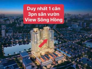 Căn ngoại giao góc 3pn 103m2 sân vườn 2 mặt thoáng, giá nhỉnh 15 tỷ tts view sông hồng siêu đẹp