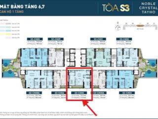 Suất ngoại giao căn 2pn 111m2 noble crystal tây hồ nhỉnh 18 tỷ, view công viên, htls 48 tháng