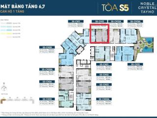 Hàng hiếm căn 1pn noble crystal tây hồ giá 11,7 tỷ, htls 48 tháng. hướng bắc view sông hồng