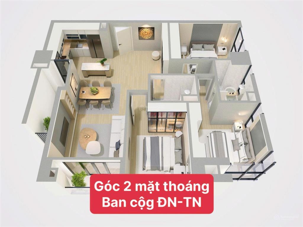 Hàng hiếm căn góc 3pn 106m² the nelson 29 láng hạ. trục 03 hoa hậu tầng trung view hồ hoàng cầu