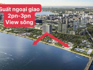 Suất ngoại giao 3pn 104m2 view sông hồng + cv phú thượng giá cực tốt, tòa sunshine river park