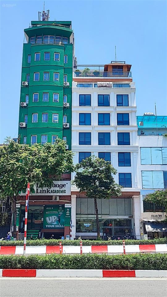 Siêu đỉnh tòa văn phòng phố láng hạ 228m²  6 tầng  10,4m m.tiền, lô góc  thang máy  giá 128 tỷ