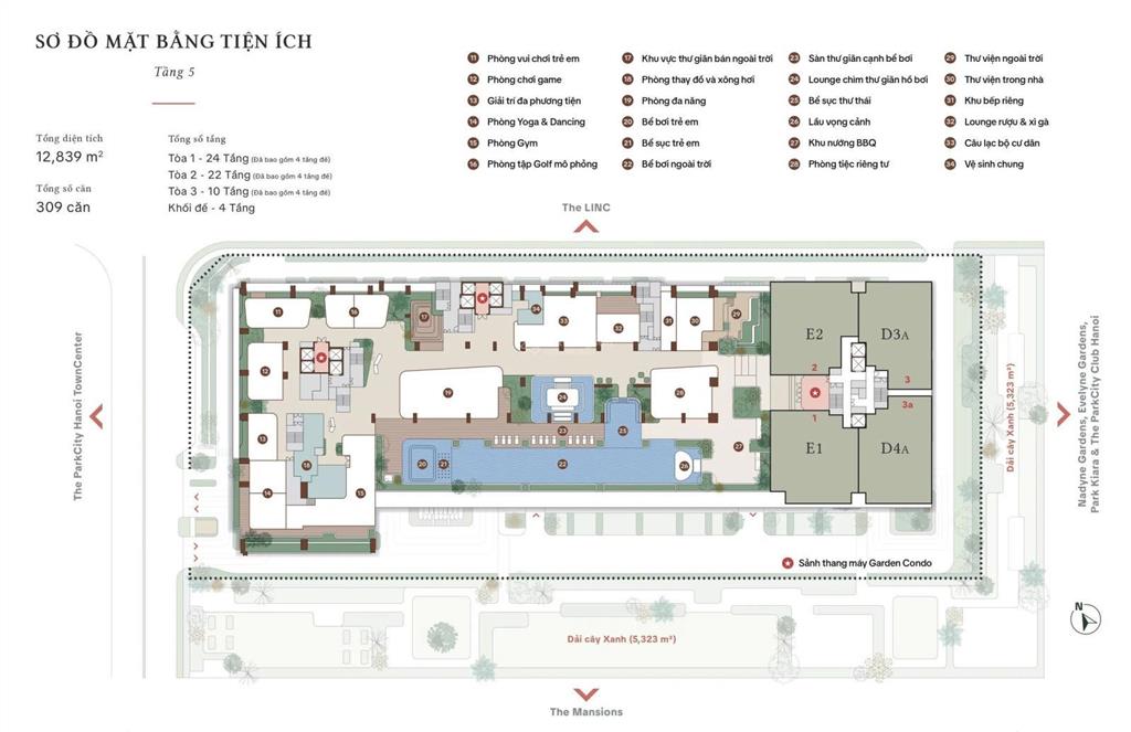 Bán nhanh căn e2, d2 339m² siêu vip toà parc régent park city hà nội