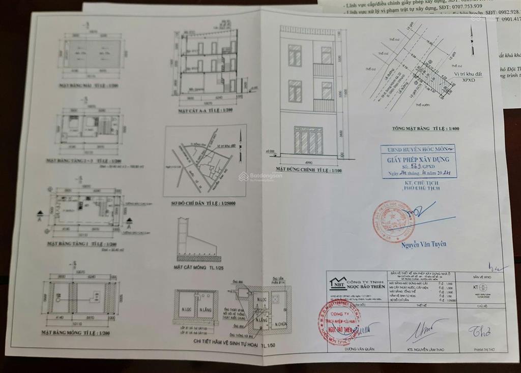 Bán nhà 3 lầu mới xây xong, mặt tiền đường thông 75m2 tại hóc môn