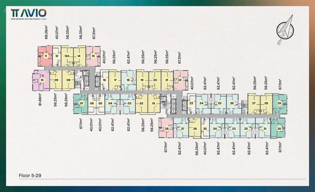 Bán nhà chính chủ, giá cực tốt, tầng trung tháp avis