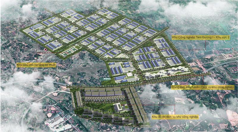 Lô 1.000m2 kcn tam dương i thu hút đa dạng ngành nghề