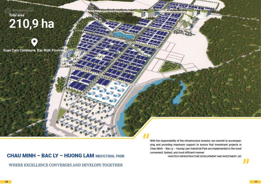 Lô 5000m² khu công nghiệp châu minh bắc lý hương lâm tỉnh bắc ninh mới