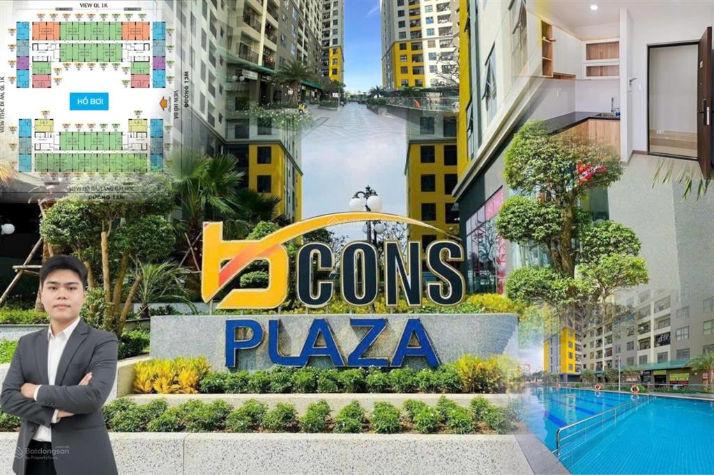 Căn hộ bcons plaza dĩ an  2pn 2wc giá từ 2,3 tỷ, nhà hoàn thiện, sổ hồng riêng