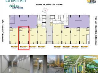 Cho thuê shophouse sh02  tháp sapphire, bcons city  dĩ an giá tốt