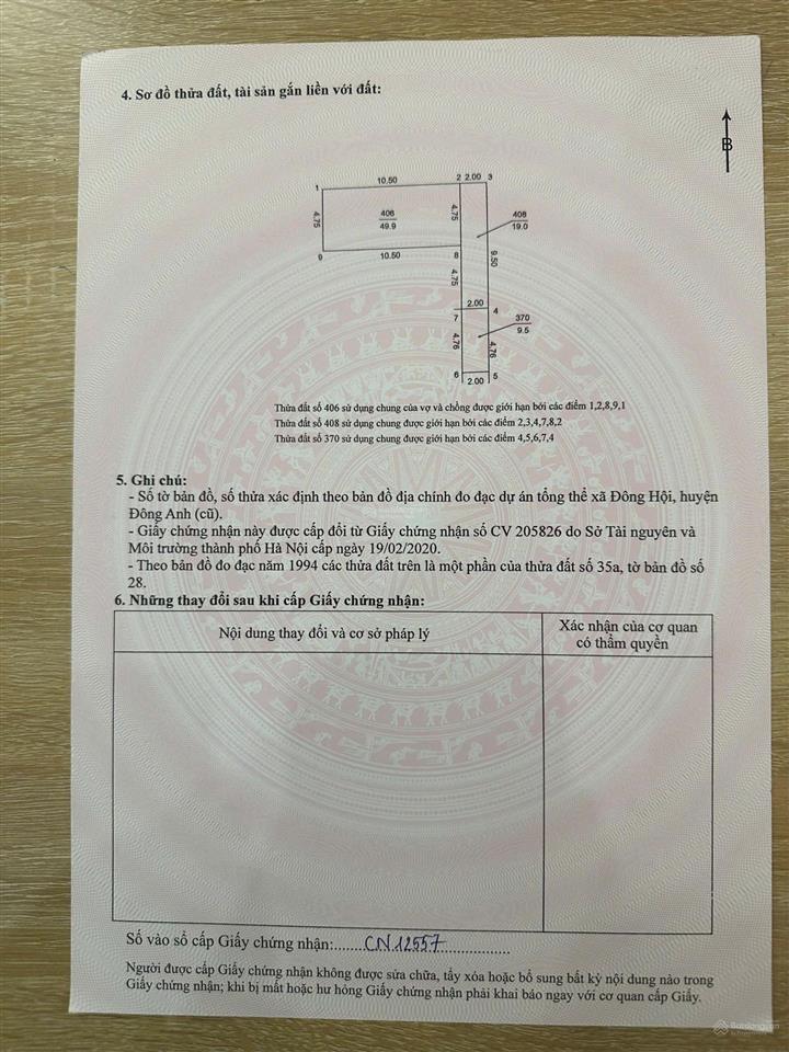 Chính chủ cần tiền gửi bán gấp mảnh đất đẹp 50m thôn hội phụ, đông hội, đông anh hà nội.