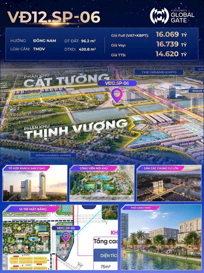 Bán căn thương mại dịch vụ vin cổ loa, đông anh hà nội