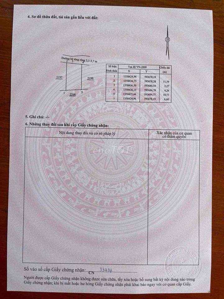 Chính chủ bán lô đất ở Diên Điền , Diên Khánh . DT 73.4m2.Giá 679 tr