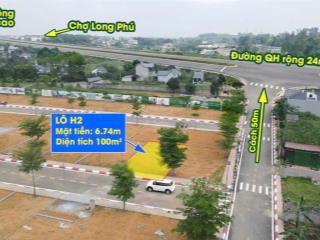 Lô đất tại gần đại học quốc gia và quốc lộ 21 hoà lạc, diện tích 100m2 full sổ đỏ, đường to rộng