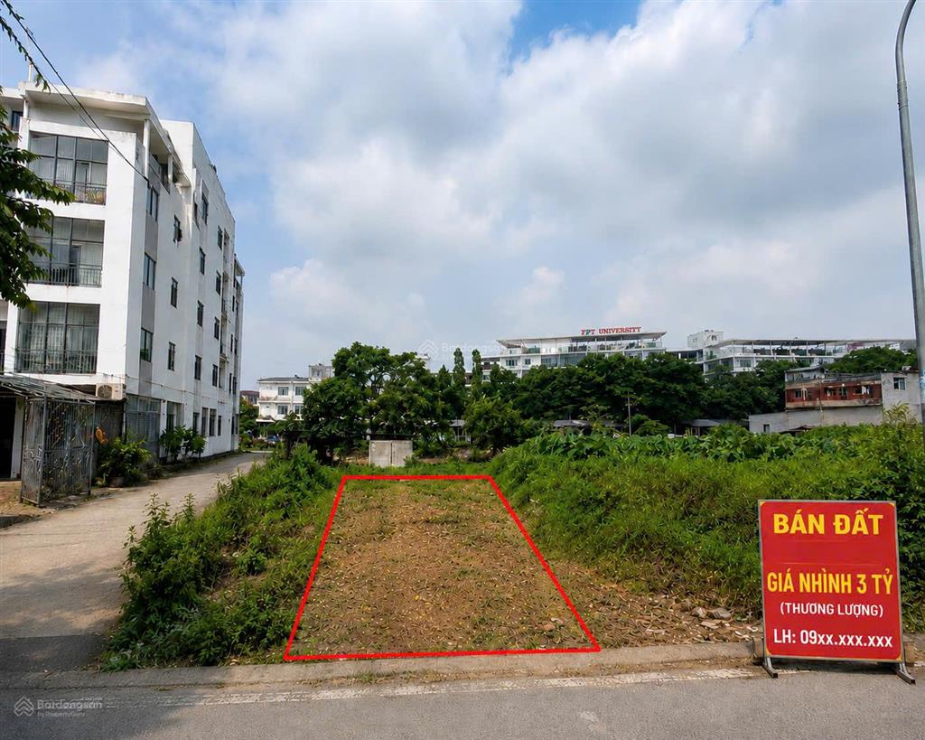 Nhỉnh 3 tỷ bán lô đất thôn 2 tân xã gần fpt, xây cho thuê được, chính chủ cần tiền nên bán giá tốt