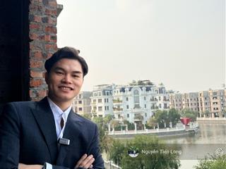 Bán biệt thự lideo hoài đức  view hồ  360m2  mt 15m  2 mt trước sau  giá dtu 60.8 tỷ có tl.