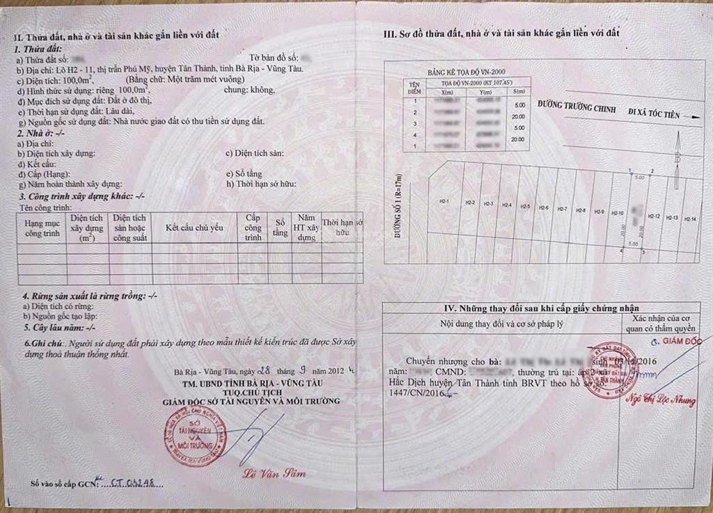 Bán nhà riêng tại trường chinh, phú mỹ, 7,5 tỷ, 100m2, giá ưu đãi, chính chủ