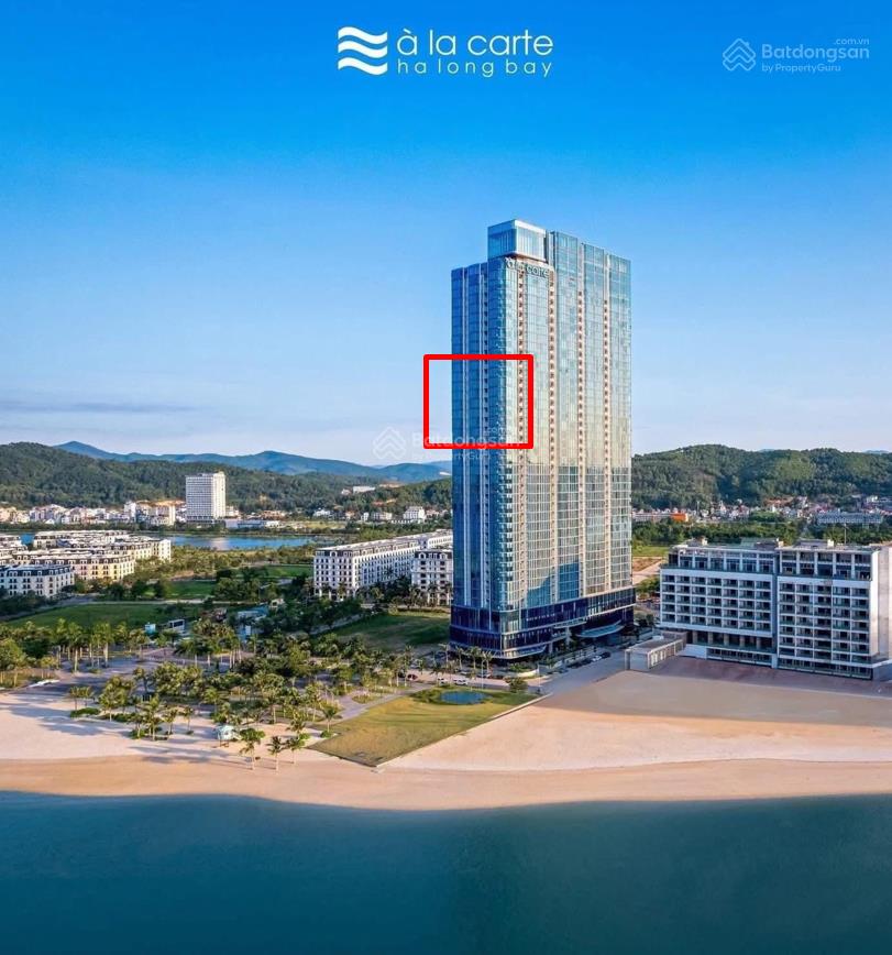 Alacarte hạ long bán căn studio trực diện biển tầng cao, full nội thất chưa bóc,cam kết lợi nhuận