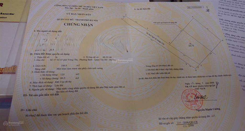Đất chính chủ, sổ đỏ, đóng thuế hàng năm đủ