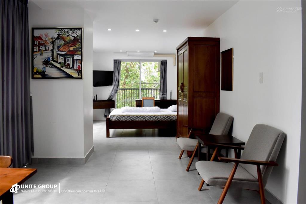 Cho thuê căn hộ 1pn ban công rộng 40m2 phan thúc duyện, kế công viên gia định
