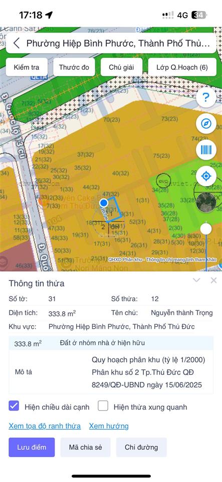 Cần bán lô đất mặt tiền hẻm kinh doanh quốc lộ 13, hiệp bình phước, thủ đức giá chỉ 5,9 tỷ tl