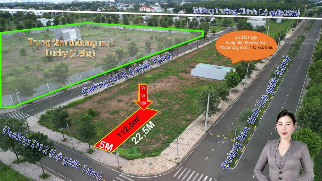 Lô đất hiếm nằm giữa 2 ngã tư cách đường 32m chỉ vài bước chân mà giá chỉ hơn 1 tỷ