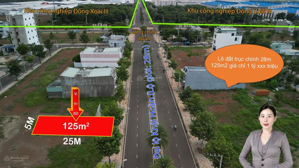 Chỉ hơn 1 tỷ sở hữu đất mặt tiền đại lộ khải hoàn 28m kinh doanh gì cũng đẹp!