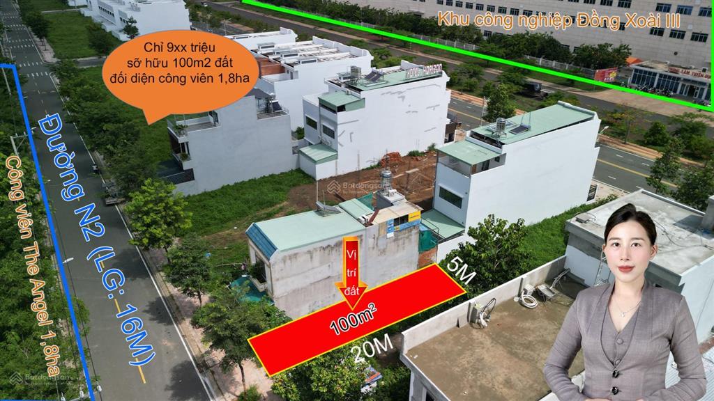 Chỉ 9** triệu sở hữu 100m2 đất view công viên the angel 1,8ha tại cát tường phú hưng