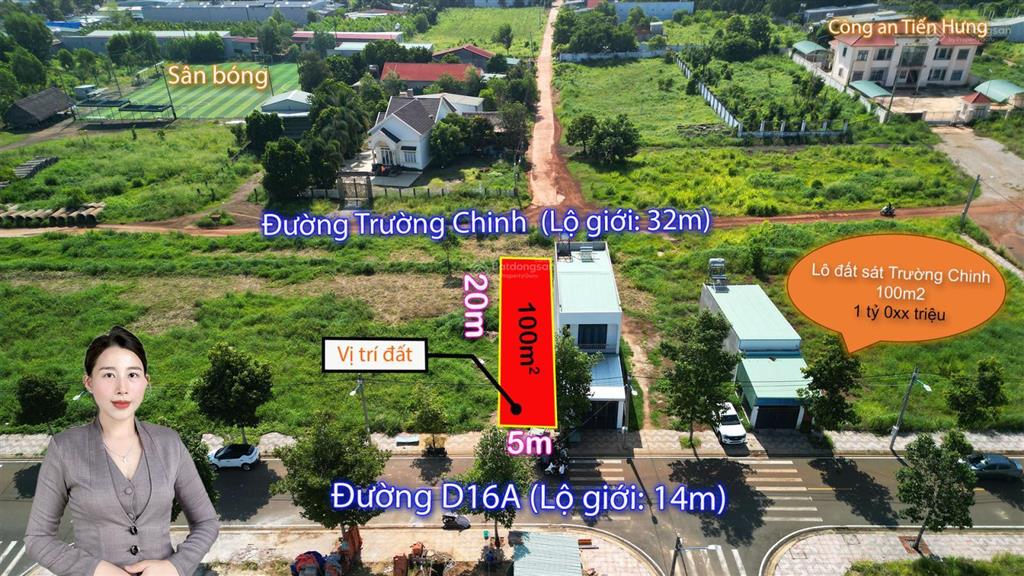 1 tỷ 0xx triệu mua ngay lô 5x20m ngay trường chinh, cát tường phú hưng