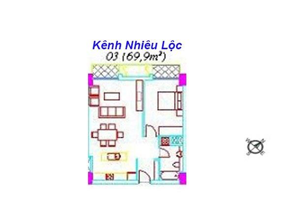 Bán căn hộ chung cư tại horizon , trần quang khải, 6,2 tỷ, 70m21pn1wc đầy đủ nội thất nhà đẹp