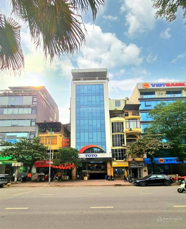 Bán nhà mặt phố hoàng quốc việt, 350m2, 8t, mt 15m, dòng tiền 6 tỷ/năm, sổ 50 năm.
