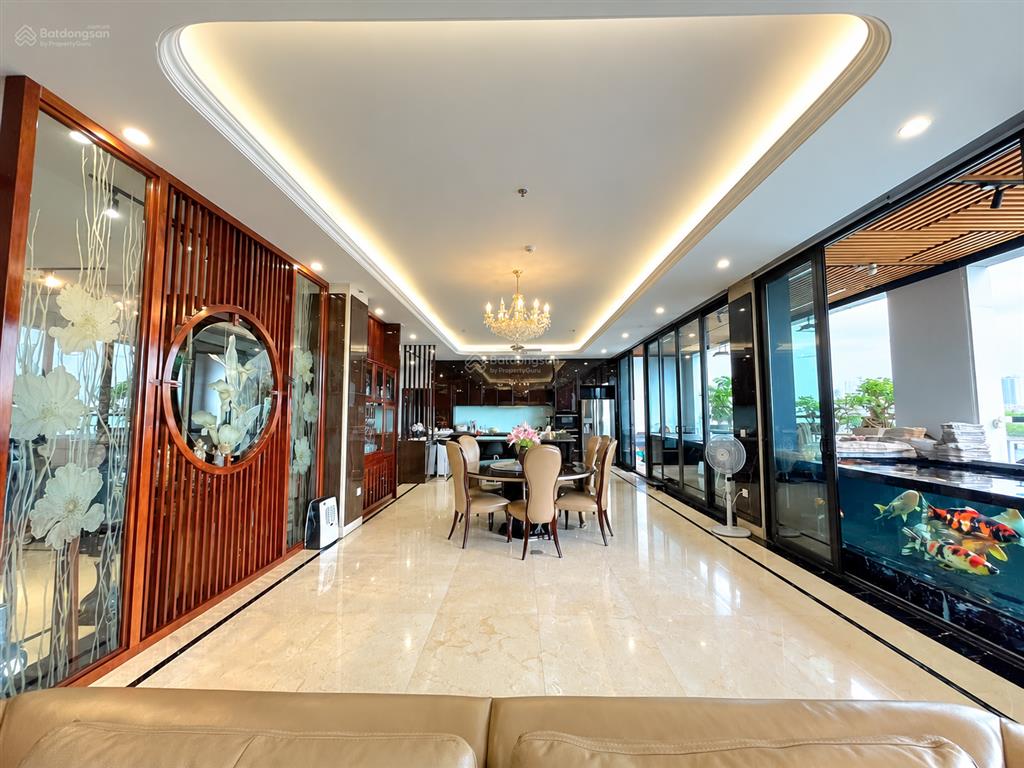 Bán penthouse hà nội aqua central  ba đình, 500m2, 5 phòng ngủ, 4wc, 2 slot ô tô, view tp ven sông