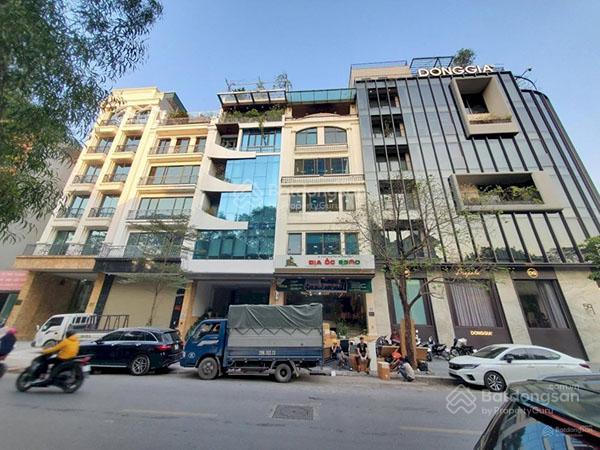 Bán tòa văn phòng mặt phố nguyễn chánh, 104m2, 8t, mt 6.5m, gần big c, qh ổn định, sẵn dòng tiền