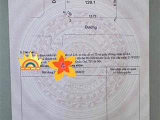 Diện tích 105.1 m2.
mặt tiền rộng trên 8 mét
sẵn sổ hồng full thổ cư tại đhqg  fpt