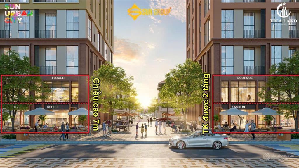 1,5 tỷ sở hữu shop khối đế đẹp nhất sun urban city  dưới chân hàng nghìn cư dân