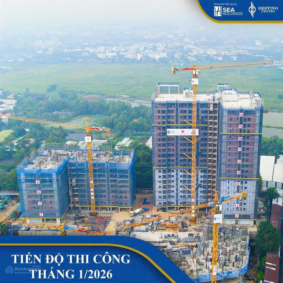 Căn hộ destino centro tây sài gòn chỉ 1 tỷ 425 triệu full vat ký hđmb ngay với 20%
